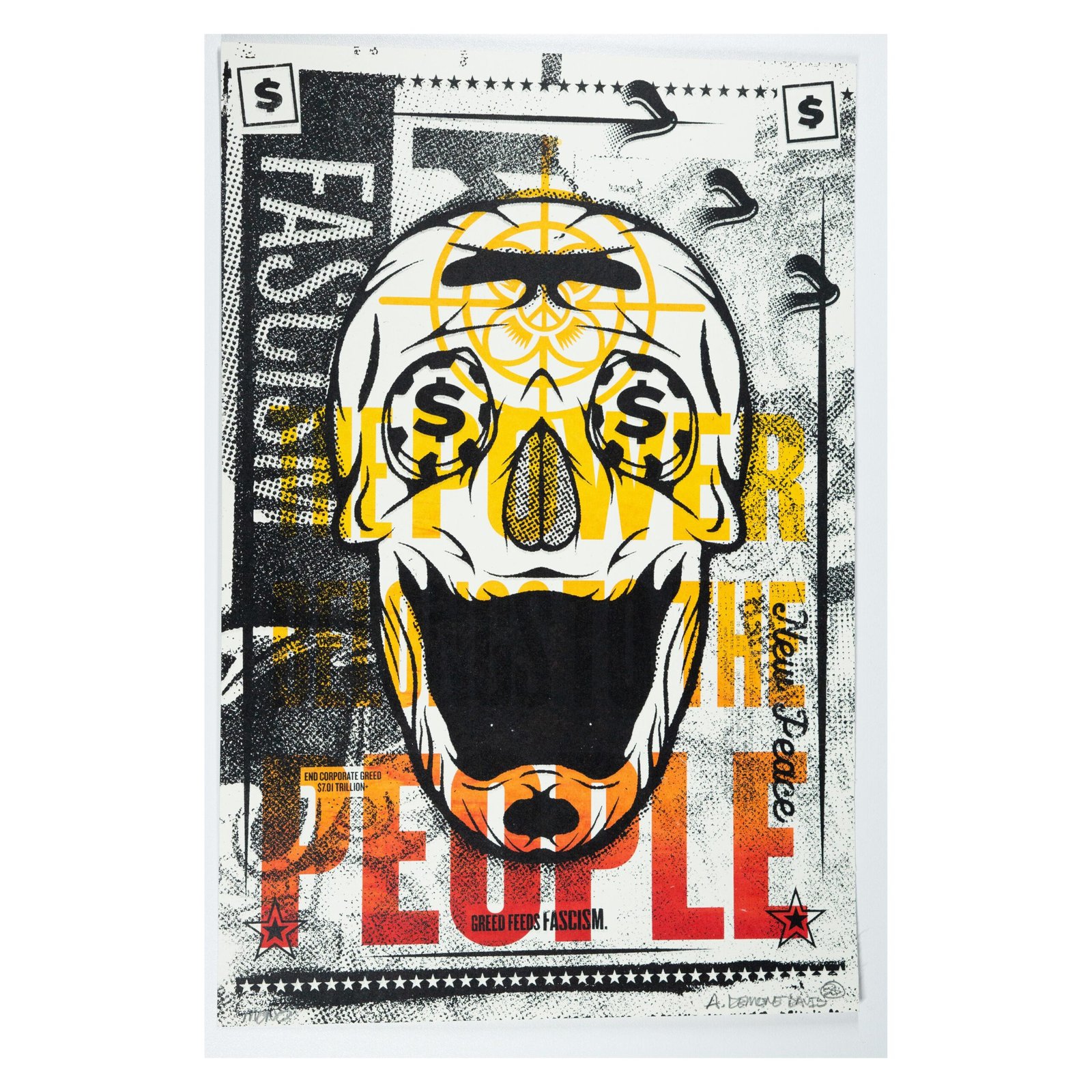 "Greed Feed Fascism X The Power Belongs to the People"