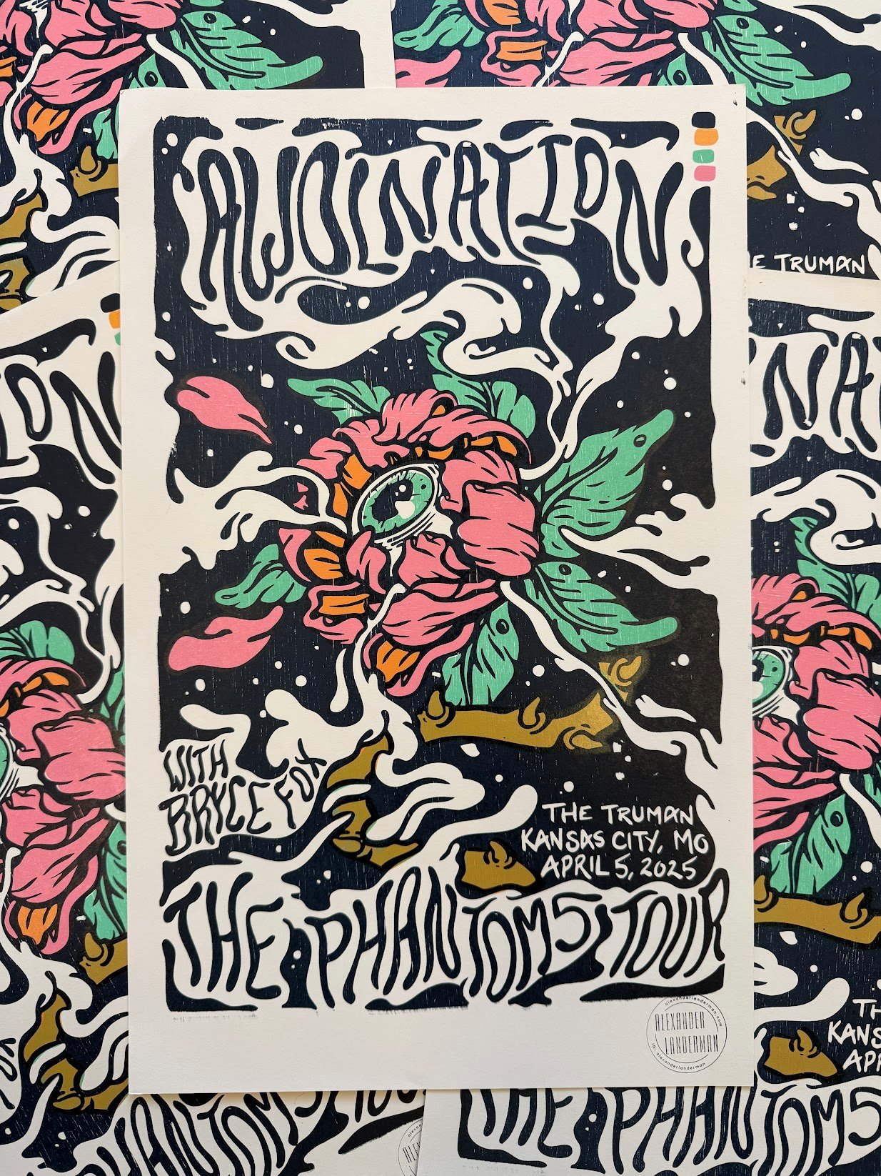 AWOLNATION – The Truman – Kansas City, Missouri – 2025 | Hand-Printed Concert Poster