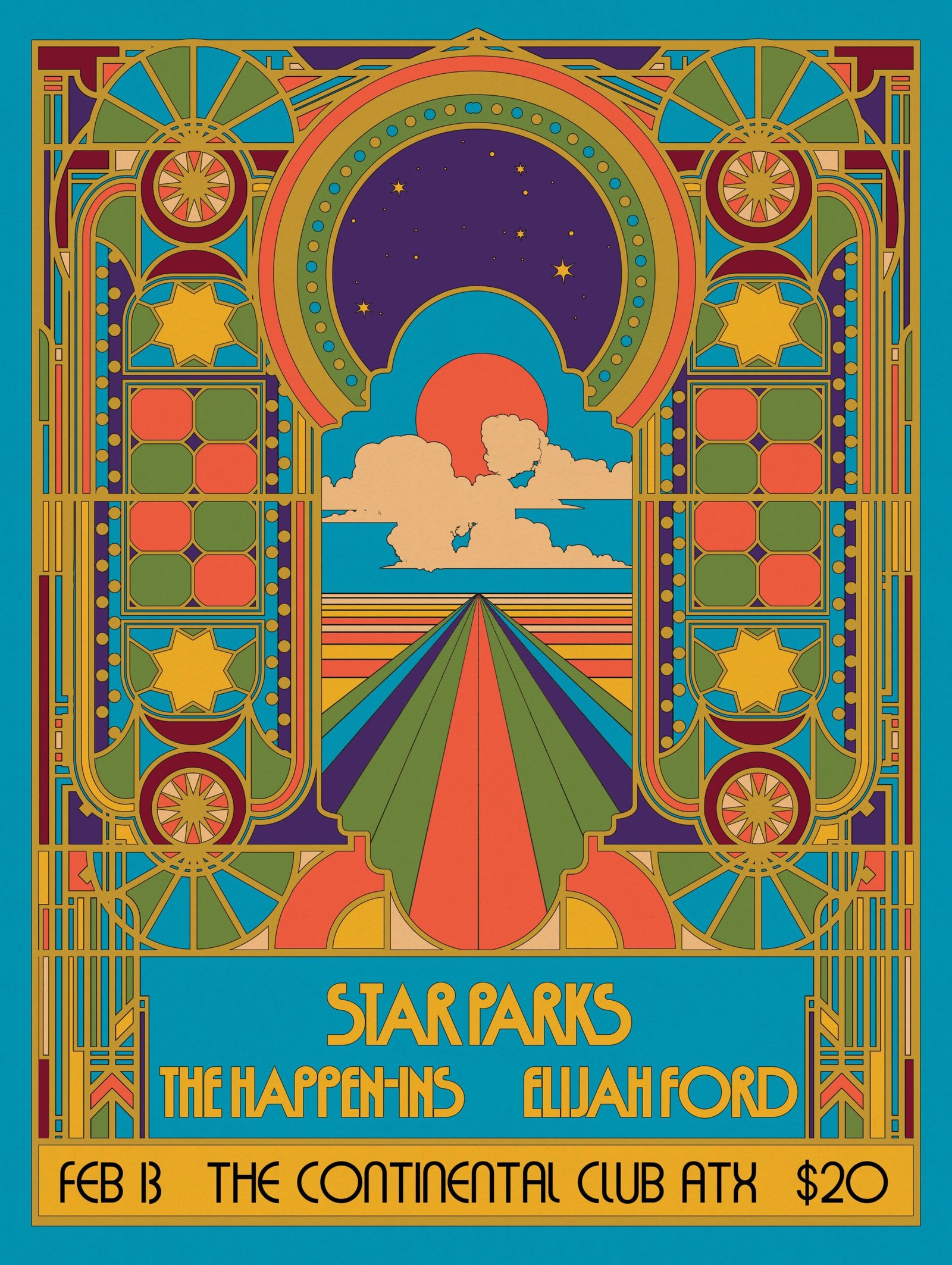 Star Parks Feb 13 Show Poster