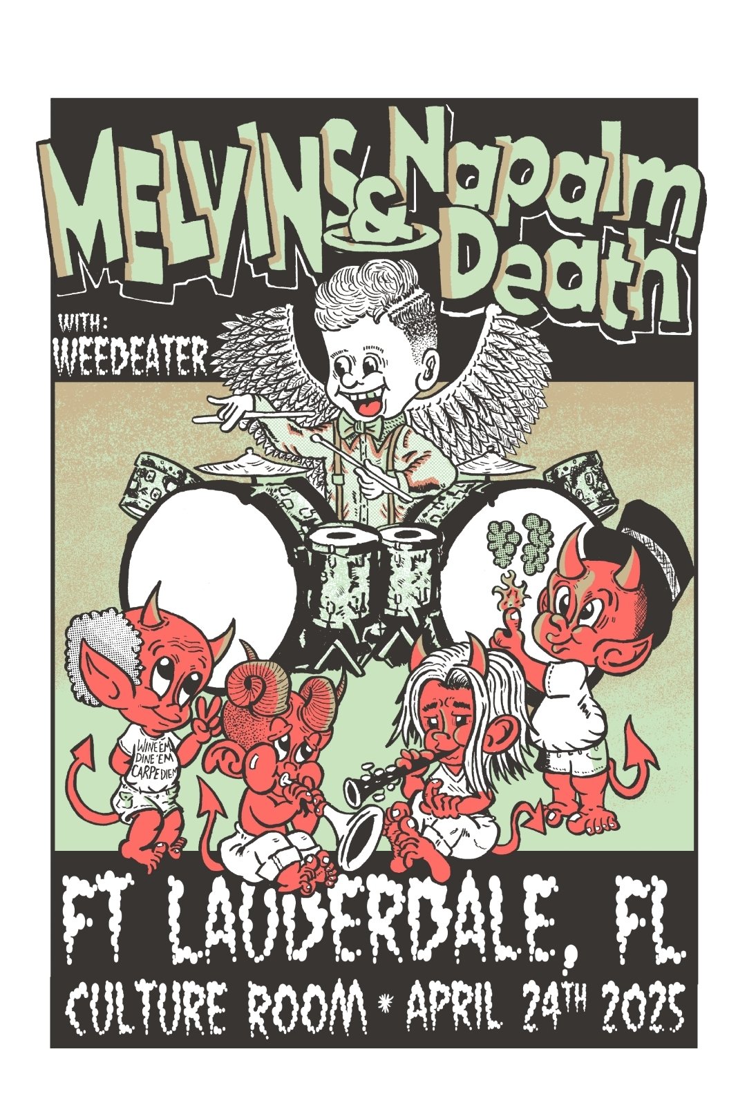 Melvins, Napalm Death w/ Weedeater 4-24-2025